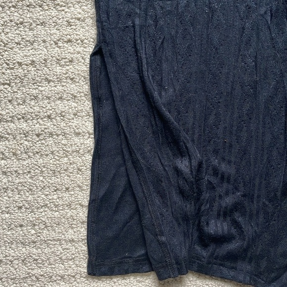 La Vie en Rose Lounge NWT Black Cable Knit Long Cardigan CHOOSE SIZE S or M NEW - Picture 6 of 11